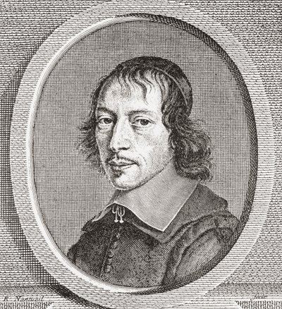 Gilles Ménage, 1613-1692. 17e-eeuwse Franse geleerde. Uit Les Heures Libres gepubliceerd 1908. door French School